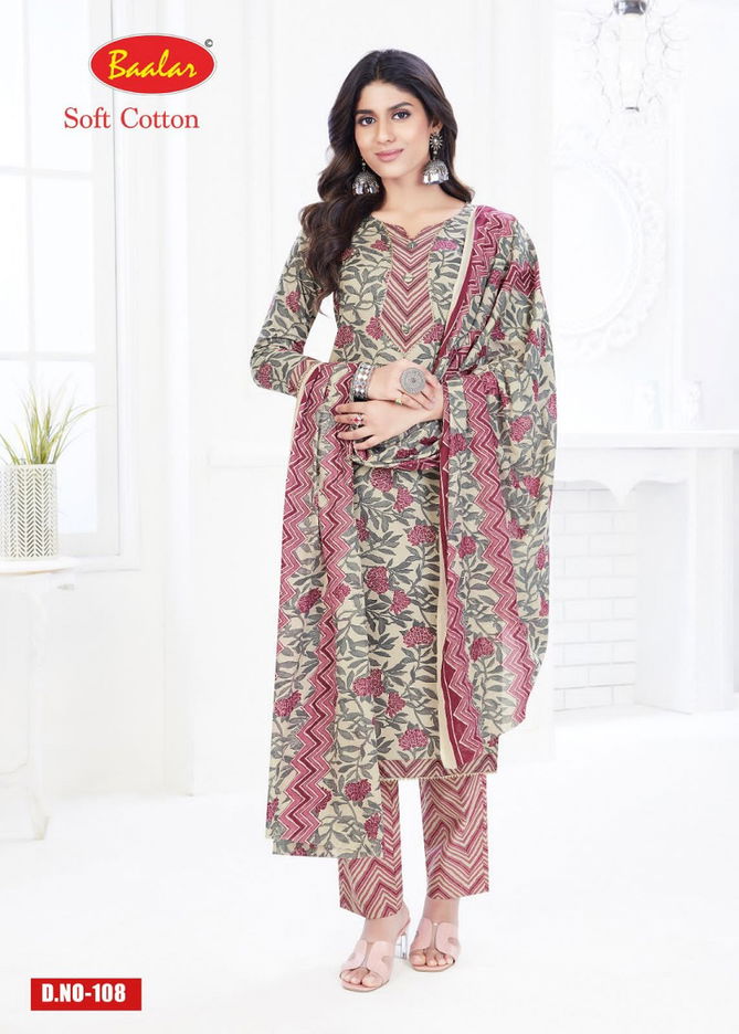 Baalar Soft Cotton 1 Printed Cotton Dress Material Catalog
